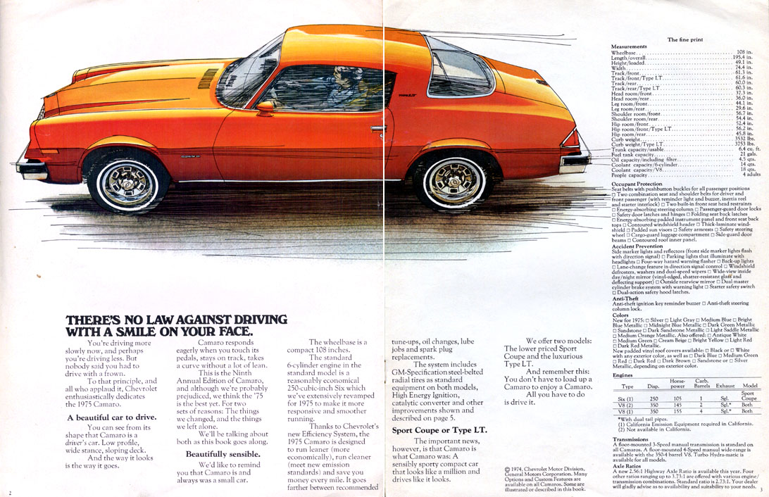 1975 Camaro OEM Brochure (2)