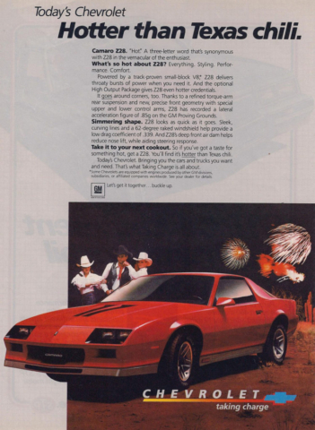 1984 Camaro OEM Dealer Ad (1)