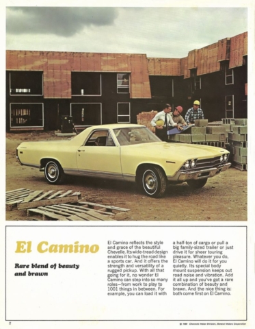 1969 Chevrolet El Camino OEM Brochure