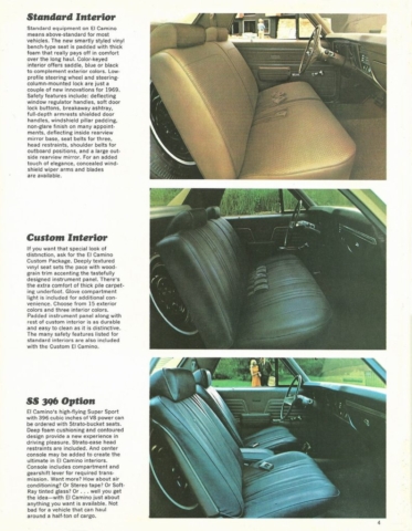 1969 Chevrolet El Camino OEM Brochure