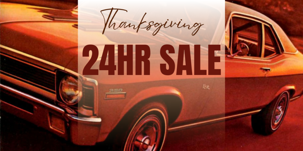 24 Hour Thanksgiving Sale