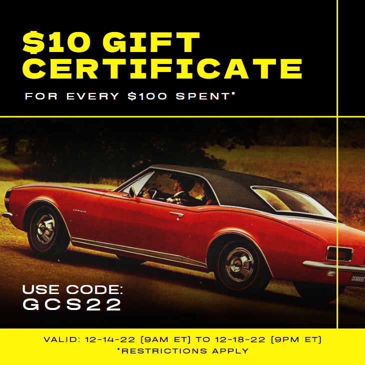 Gift Certificate Sale