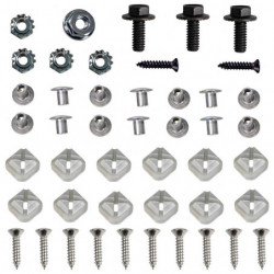 thumbnail image 2 of Midwest Muscle Car Specialties 65 Chevy Impala Headlight Grille Nylon Nuts – 2pc Kit, Vintage Hardware 2 of 2