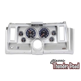 Classic Thunder Road 1969 Camaro Complete Panel 5 Inch, Cobalt, Brushed Aluminum Image