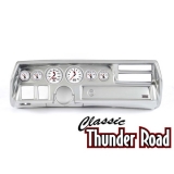 Classic Thunder Road 1970-72 El Camino non-SS Complete Panel, C2, Brushed Aluminum Image