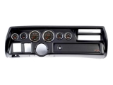 1970-1972 El Camino Non-SS Thunder Road Concourse Series, High Velocity Blue Line Gauges, Black Dash Image