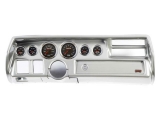 1970-1972 El Camino Non-SS Thunder Road Concourse Series, High Velocity Blue Line Gauges, Brush. Alu Image