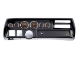 1970-1972 El Camino Non-SS Thunder Road Concourse Series, High Velocity Red Line Gauges, Black Dash Image