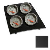 1968-1974 Nova Console Gauge Quad Pod, Black, Ultra Lite Gauges Image