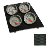 1968-1974 Nova Console Gauge Quad Pod, Carbon Fiber, Ultra Lite Gauges Image