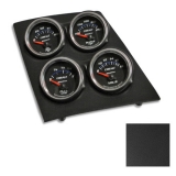 1968-1974 Nova Console Gauge Quad Pod, Black, Cobalt Gauges Image