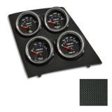 1968-1974 Nova Console Gauge Quad Pod, Carbon Fiber, Cobalt Gauges Image