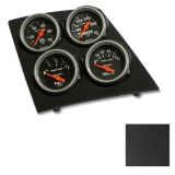 1968-1969 Camaro Console Gauge Quad Pod, Black, Sport Comp Gauges Image