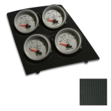 1968-1969 Camaro Console Gauge Quad Pod Carbon Fiber Ultra Lite 2 Gauges Image