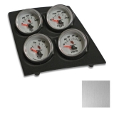 1968-1974 Nova Console Gauge Quad Pod Brushed Alum C2 Gauges Image