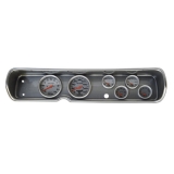 1964 Chevelle 6 Gauge Panel Brushed Alum. With 5 Inch Auto Meter Ultra-Lite Electric Gauges Image