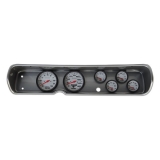 1965 Chevelle 6 Gauge Panel Brushed Alum. With 5 Inch Auto Meter Phantom Gauges Image