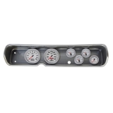 1964 El Camino 6 Gauge Panel Brushed Alum. With 5 Inch Auto Meter Ultra-Lite 2 Gauges Image