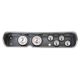 1965 Chevelle 6 Gauge Panel Brushed Alum. With 5 Inch Auto Meter Phantom 2 Gauges Image