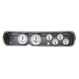 1964 Chevelle 6 Gauge Panel Brushed Alum. With 5 Inch Auto Meter C2 Gauges Image