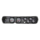 1965 Chevelle 6 Gauge Panel Brushed Alum. w/ 5 Inch Auto Meter Mech. Phantom Gauges Image