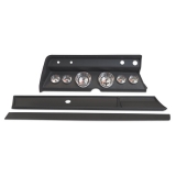 1966 Chevelle Classic Dash Panel Black w/ Auto Meter American Muscle Gauges Image