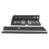 1966 El Camino Classic Dash Panel Black w/ Auto Meter American Muscle Gauges Image