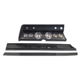 1966 El Camino Classic Dash Panel Carbon Fiber w/ Auto Meter American Muscle Gauges Image