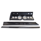 1966 El Camino 6 Gauge Panel Carbon Fiber With Auto Meter Ultra-Lite Gauges Image