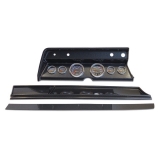 1966 Chevelle 6 Gauge Panel Carbon Fiber With Auto Meter Cobalt Gauges Image