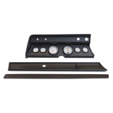 1966 El Camino 6 Gauge Panel Black With Auto Meter Phantom Gauges Image