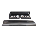 1966 El Camino 6 Gauge Panel Carbon Fiber With Auto Meter Phantom Gauges Image