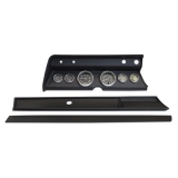 1966 El Camino 6 Gauge Panel Black With Auto Meter Carbon Fiber Gauges Image