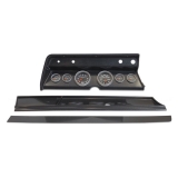 1966 El Camino 6 Gauge Panel Carbon Fiber With Auto Meter Sport-Comp Ii Gauges Image