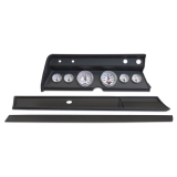 1966 Chevelle 6 Gauge Panel Black With Auto Meter C2 Gauges Image