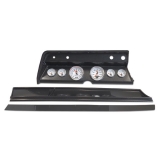 1966 El Camino 6 Gauge Panel Carbon Fiber With Auto Meter C2 Gauges Image