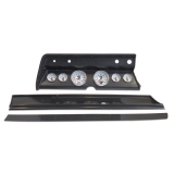 1966 El Camino 6 Gauge Panel Carbon Fiber With Auto Meter Nv Gauges Image