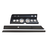 1966 Chevelle Classic Dash Panel Black w/ Auto Meter Mech. Ultra-Lite Gauges Image