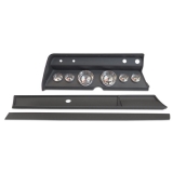 1967 Chevelle Classic Dash Panel Black w/ Auto Meter American Muscle Gauges Image