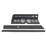 1967 El Camino Classic Dash Panel Black w/ Auto Meter American Muscle Gauges Image