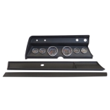 1967 Chevelle 6 Gauge Panel Black With Auto Meter Cobalt Gauges Image