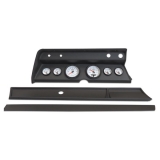 1967 El Camino 6 Gauge Panel Black With Auto Meter Phantom Ii Gauges Image