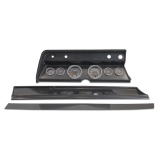 1967 Chevelle 6 Gauge Panel Carbon Fiber With Auto Meter Sport-Comp 2 Gauges Image