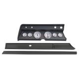 1967 El Camino 6 Gauge Panel Black With Auto Meter C2 Gauges Image