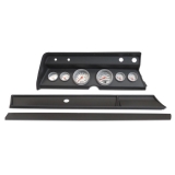 1967 Chevelle Classic Dash Panel Black w/ Auto Meter Mech. Ultra-Lite Gauges Image