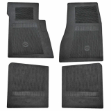 1970-1972 Monte Carlo Vinyl Floor Mats With Bowtie Black Image
