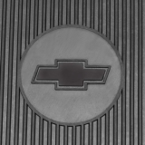 1968-1972 Chevelle Vinyl Floor Mats With Bowtie Black Image