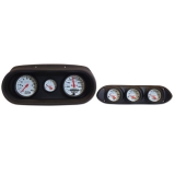 1965 Nova 6 Gauge Panel Black With Auto Meter Phantom Gauges Image