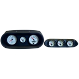 1962-1964 Nova 6 Gauge Panel Black With Auto Meter Phantom Ii Gauges Image