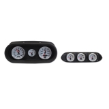 1965 Nova 6 Gauge Panel Black With Auto Meter C2 Gauges Image